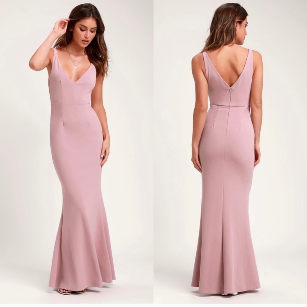 LuLus Melora Dress in Dusty Rose. Great condition!